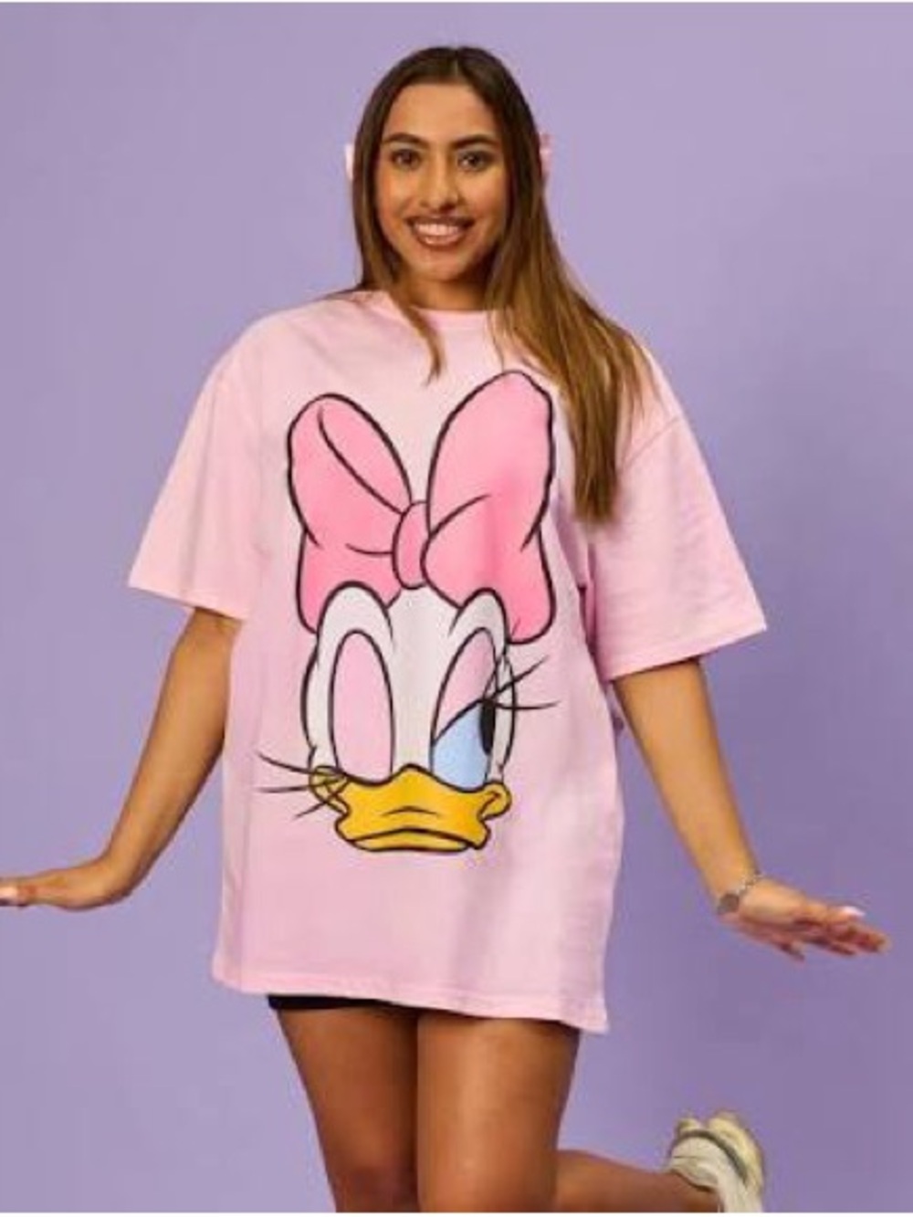 Cakeworthy Disney Daisy Duck 85th Anniversary Oversized T-Shirt Dress 3X